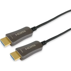 Equip HDMI 2.0 Ethernet -> HDMI 2.0 Ethernet M/M aktív video kábel 30m fekete-szürke AOC