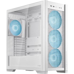 Asus TUF Gaming GT302 TG ARGB WHITE táp nélküli ablakos Mid Tower számítógépház fehér