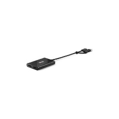 Club 3D CSV-1478 2-portos DisplayPort 1.2 video splitter fekete