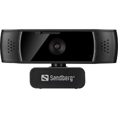 Sandberg Autofocus DualMic webkamera fekete