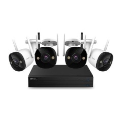 Imou IP wifi csőkamera szett - NVR1104/F22FE kit (4x 2MP-2,8mm, H265, mikr., FullColor + IR30m; 1x NVR 4csat, 1TB HDD)