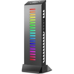 DeepCool Videókártya tartó - GH-01 A-RGB (Fekete, RGB, állítható magasság, max. terhelhetőség: 5 kg)