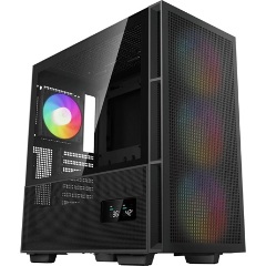 DeepCool CH560 DIGITAL táp nélküli ablakos Mid Tower számítógépház fekete