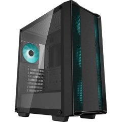 DeepCool CC560 V2 táp nélküli ablakos Mid Tower számítógépház fekete