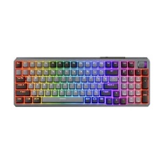 Cooler Master MK770 Bluetooth / vezeték nélküli / USB-C magyar gaming Kailh Box V2 Red mechanikus billentyűzet szürke (S