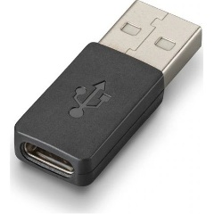 HP Poly USB-A 2.0 -> USB-C M/F adapter fekete
