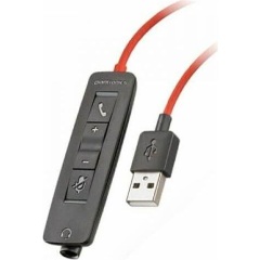 HP Poly Blackwire 5200 Inline Controls USB-A 2.0 Male audio kábel fekete