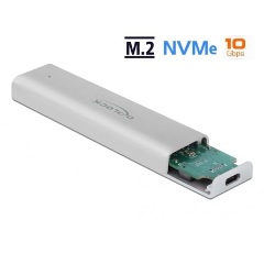 Delock M.2 2280 PCIe NVMe USB3.2 Gen 2×1 C külső ház szürke