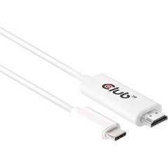 Club 3D CAC-1514 USB-C 3.1 Gen1 - HDMI 2.0 M/M aktív video kábel 1.8m fehér
