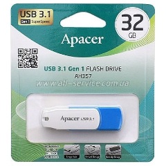 Apacer 32GB AH357 USB-A 3.2 Gen1 pendrive BOX kék