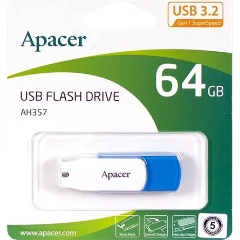 Apacer 64GB AH357 USB-A 3.2 Gen1 pendrive BOX kék