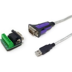 Equip 133387 USB-A 3.0 -> Serial RS-422/485 DB9 M/F adatkábel 1.5m átlátszó