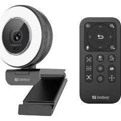 Sandberg Streamer Pro Elite gaming webkamera fekete (LED, távvezérlő)