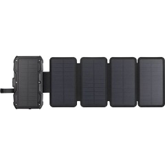 Sandberg 5-Panel 10000mAh vízálló napelemes powerbank fekete IP54