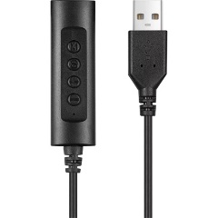 Sandberg 134-17 Headset Controller USB-A 3.0 -> Jack stereo 3,5mm (4pin) M/F audio kábel 1.5m