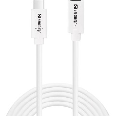 Sandberg 136-55 USB-C 3.1 Gen1 -> USB-C 3.1 Gen1 M/F adatkábel hosszabbító 2m