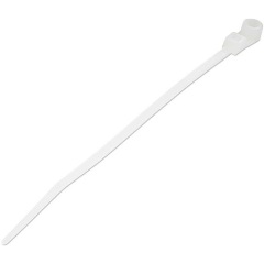 StarTech 100x2,5mm kábelkötegelő fehér rögzítőjukkal 100db