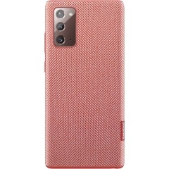 Samsung Note 20 5G SAMSUNG műanyag telefonvédő Alcantara textilbevonat PIROS