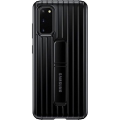 Samsung S20 5G SAMSUNG műanyag telefonvédő dupla rétegű, asztali tartó, FEKETE