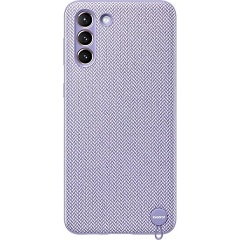 Samsung S21 Plus SAMSUNG műanyag telefonvédő kvadrát textil bevonat LILA