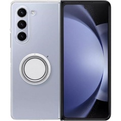 Samsung Z Fold5 5G SAMSUNG műanyag telefonvédő ultravékony, kitámasztó, ÁTLÁTSZÓ