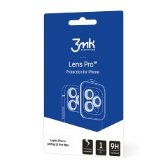 Samsung A25 5G 3MK LENS PROTECTION PRO kameravédő üveg 2.5D, 9H + segédkeret, FEKETE