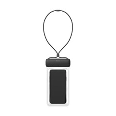 BASEUS LETS GO vízhatlan/vízálló tok, AQUA univerzális, 7.2" méret, FEKETE