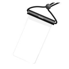 BASEUS CYLINDER vízhatlan/vízálló tok, AQUA univerzális, 7.2" méret, FEKETE
