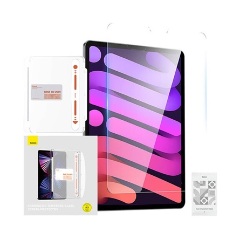IPAD Air 11 (2024) BASEUS képernyővédő üveg 2.5D, 9H + segédkeret, ÁTLÁTSZÓ