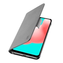 Samsung A32 4G CELLULARLINE BOOK AGENDA tok álló, bőr hatású FLIP, RFID, FEKETE