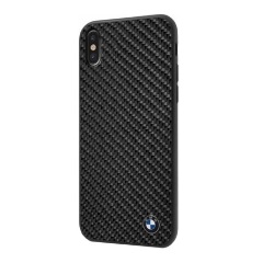 iPhone XS 5.8 BMW SIGNATURE szilikon telefonvédő karbon minta FEKETE