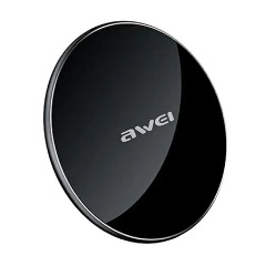 Awei W8 10W univerzális hálózati töltő (10W, gyorstöltő, wireless, ultravékony) fekete