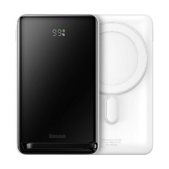 BASEUS MAGNETIC vésztöltő Type-C aljzat 10000mAh, MagSafe, FEHÉR