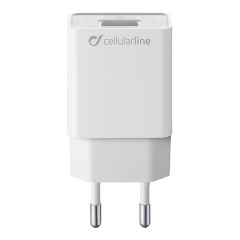 CELLULARLINE hálózati töltő USB aljzat 5W, PD gyorstöltő, FEHÉR