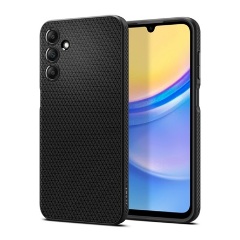 Samsung A15 5G SPIGEN LIQUID AIR szilikon telefonvédő ütésállóság, rombusz, FEKETE