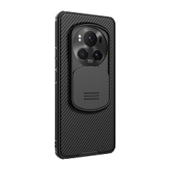 Honor Magic6 Pro 5G NILLKIN CAMSHIELD PRO szilikon telefonvédő ütésállóság, csíkos, FEKETE