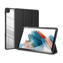 Samsung Tab A9 Plus 5G DUX DUCIS TOBY tok álló, bőr hatású aktív FLIP, ceruza tartó, FEKETE