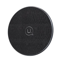 USAMS asztali töltő 15W, wireless, FEKETE