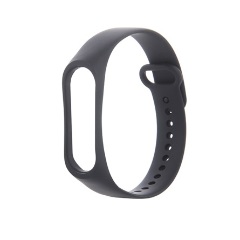 Xiaomi MI Band 3 Gigapack pótszíj egyedi méret, szilikon, FEKETE