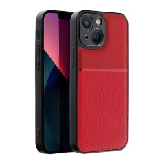 iPhone 14 Gigapack Szilikon telefonvédő ütésállóság, csíkos, PIROS