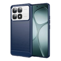 Xiaomi 14T Pro 5G Gigapack Szilikon telefonvédő ütésállóság, karbon minta, SÖTÉTKÉK
