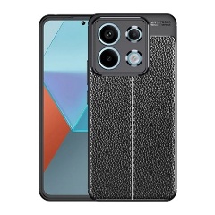 Xiaomi Poco X6 5G Gigapack Szilikon telefonvédő ütésállóság, varrás minta, FEKETE