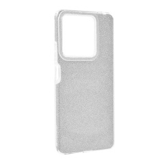Redmi Note 13 5G Gigapack Szilikon telefonvédő műanyag belső, csillogó hátlap, EZÜST