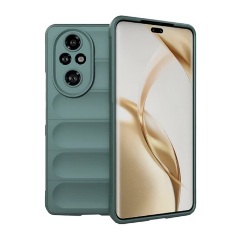 Honor 200 Pro 5G Gigapack Szilikon telefonvédő ütésállóság, 3D, SÖTÉTZÖLD