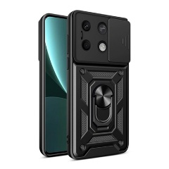 Redmi Note 13 5G Gigapack Defender szilikon telefonvédő ütésállóság, kameravédő, FEKETE