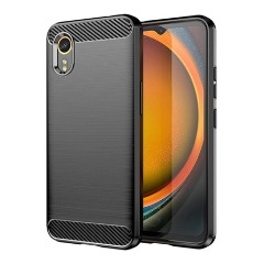 Samsung Xcover 7 5G Gigapack Szilikon telefonvédő ütésállóság, karbon minta, FEKETE Samsung Xcover 7 5G Gigapack Szilikon telefonvédő ütésállóság, karbon minta, FEKETE