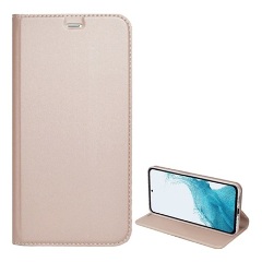 Honor X7 (2022) Gigapack tok álló, bőr hatású FLIP, asztali tartó, ROZÉARANY 2