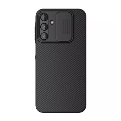 Samsung A15 5G NILLKIN CAMSHIELD szilikon telefonvédő ütésállóság, csíkos, FEKETE