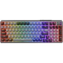 Cooler Master MK770 Bluetooth / vezeték nélküli / USB-C angol (US) gaming Kailh Box V2 Red mechanikus billentyűzet szürk
