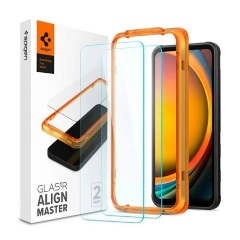 Samsung Xcover 7 5G SPIGEN ALM FC képernyővédő üveg 2db 2.5D, színkiemelés, ÁTLÁTSZÓ